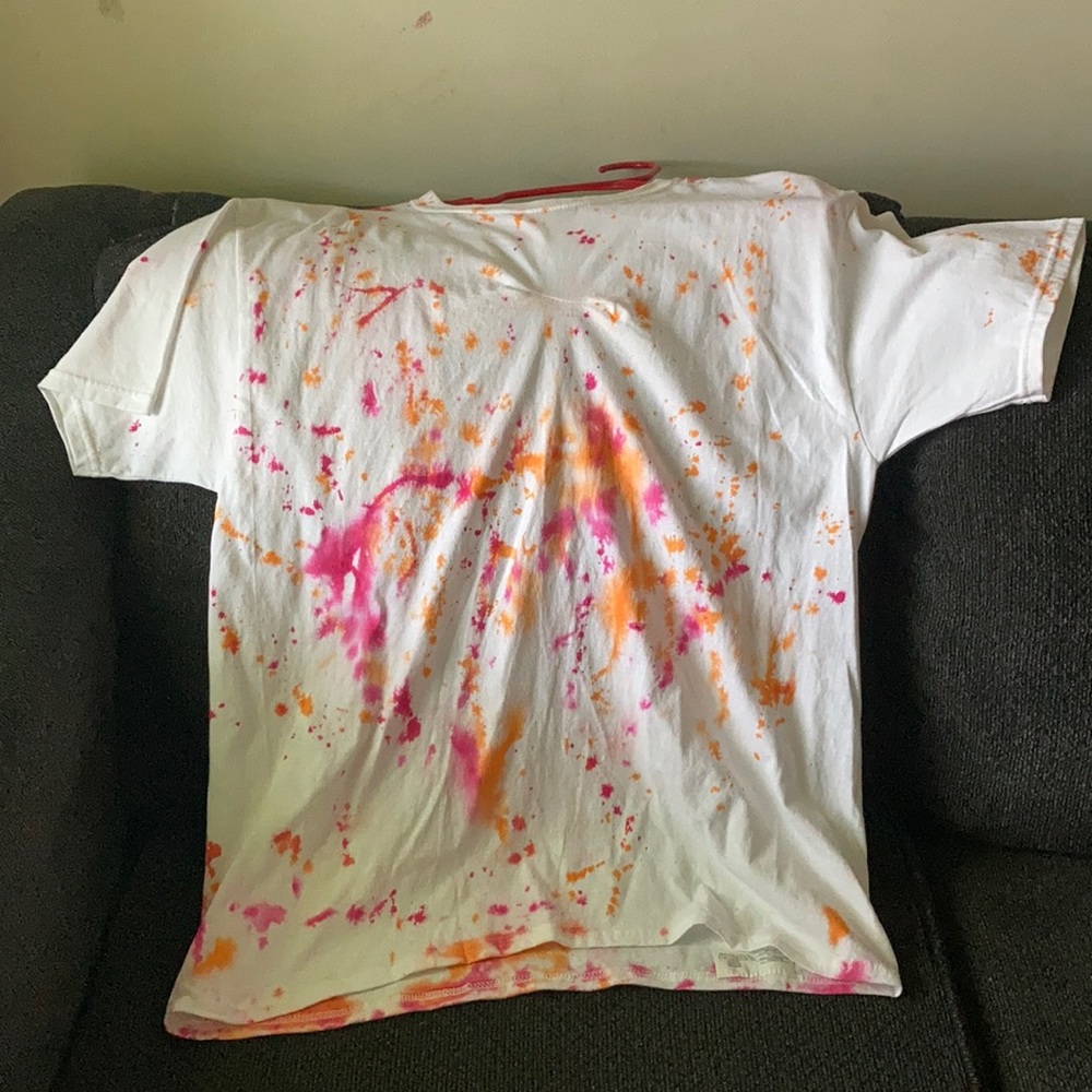 Homemade tie-dye T-shirt
